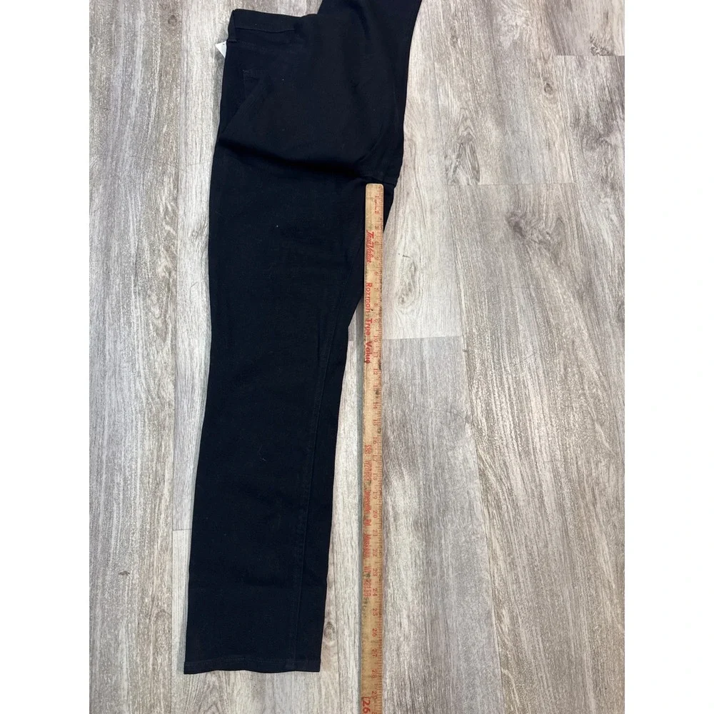 GAP Vintage Slim High Rise Jeans Womens 32 14R Black Stretch Ankle Denim‎ NEW